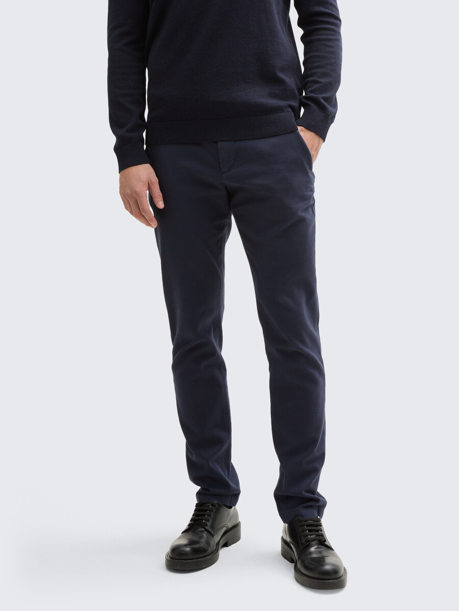tttravis slim chino-hose mit gürtel