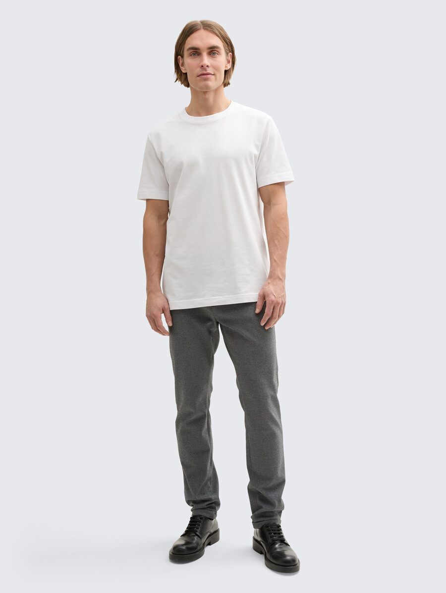 tttravis slim chino-hose aus piqué-jersey
