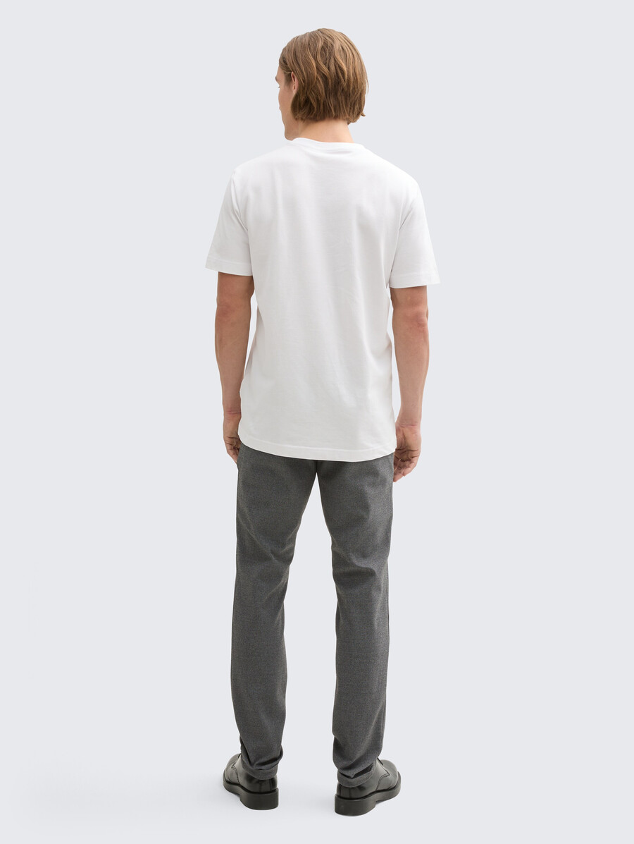 tttravis slim chino-hose aus piqué-jersey
