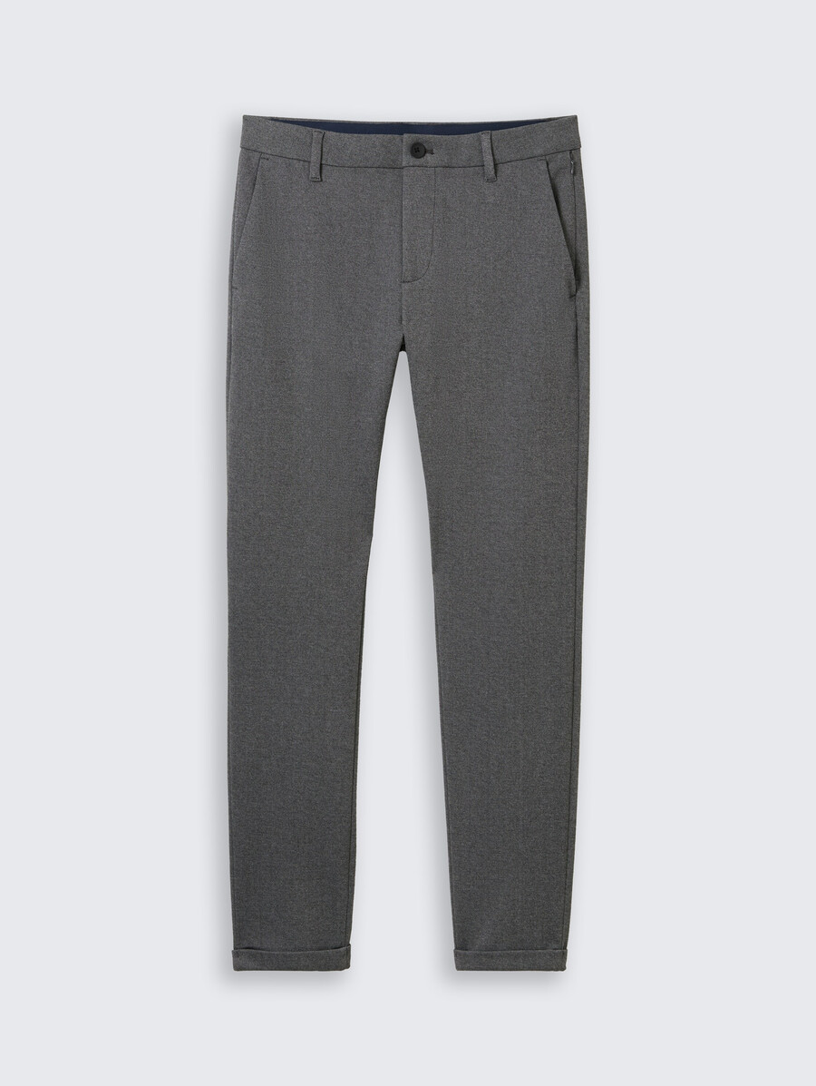 tttravis slim chino-hose aus piqué-jersey