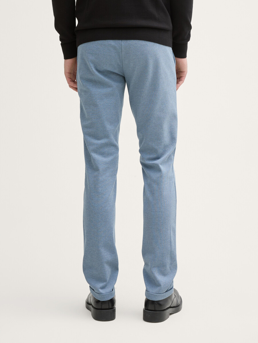 tttravis slim chino-hose aus piqué-jersey