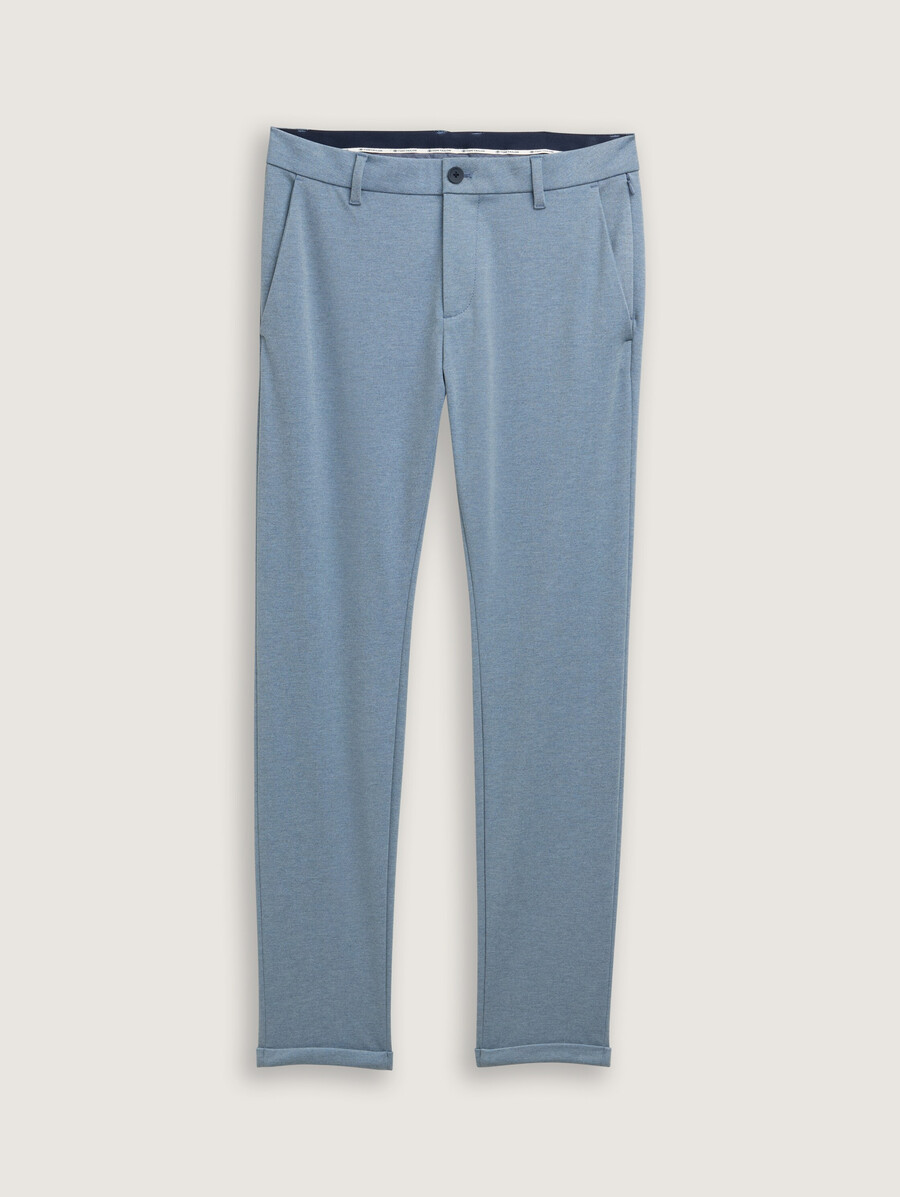 tttravis slim chino-hose aus piqué-jersey