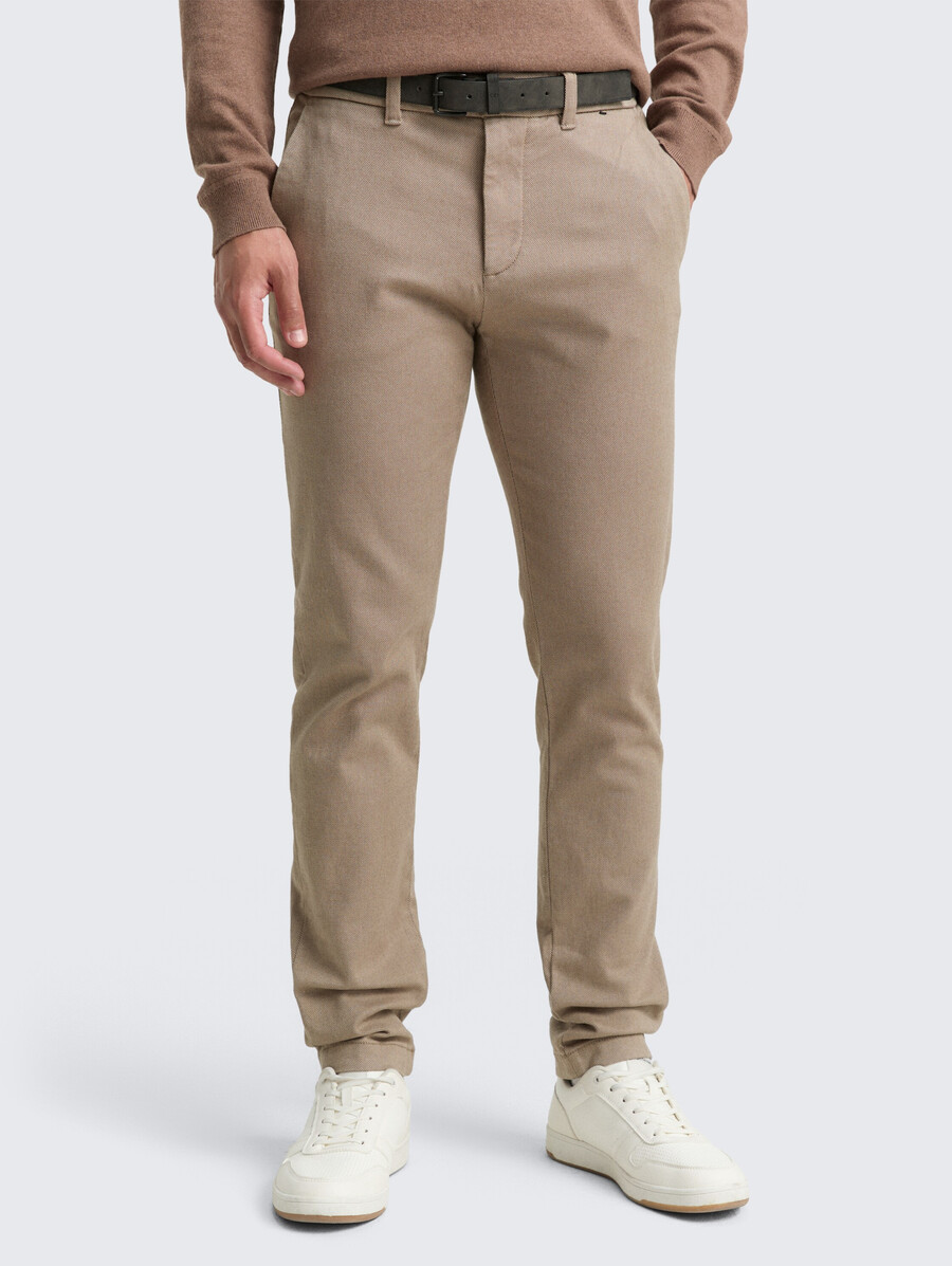 tttravis slim chino-hose mit gürtel
