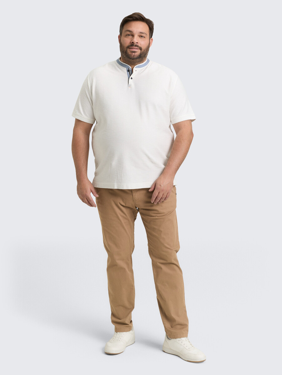plus size – chino-hose mit schmal zulaufendem bein