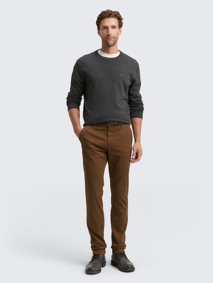 tttravis slim chino mit gürtel