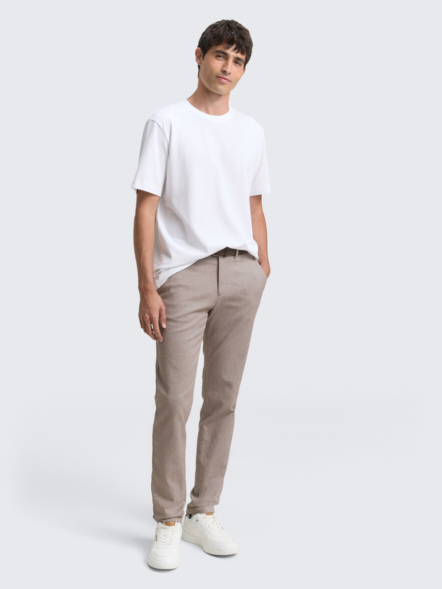 tttravis slim chino-hose mit gürtel
