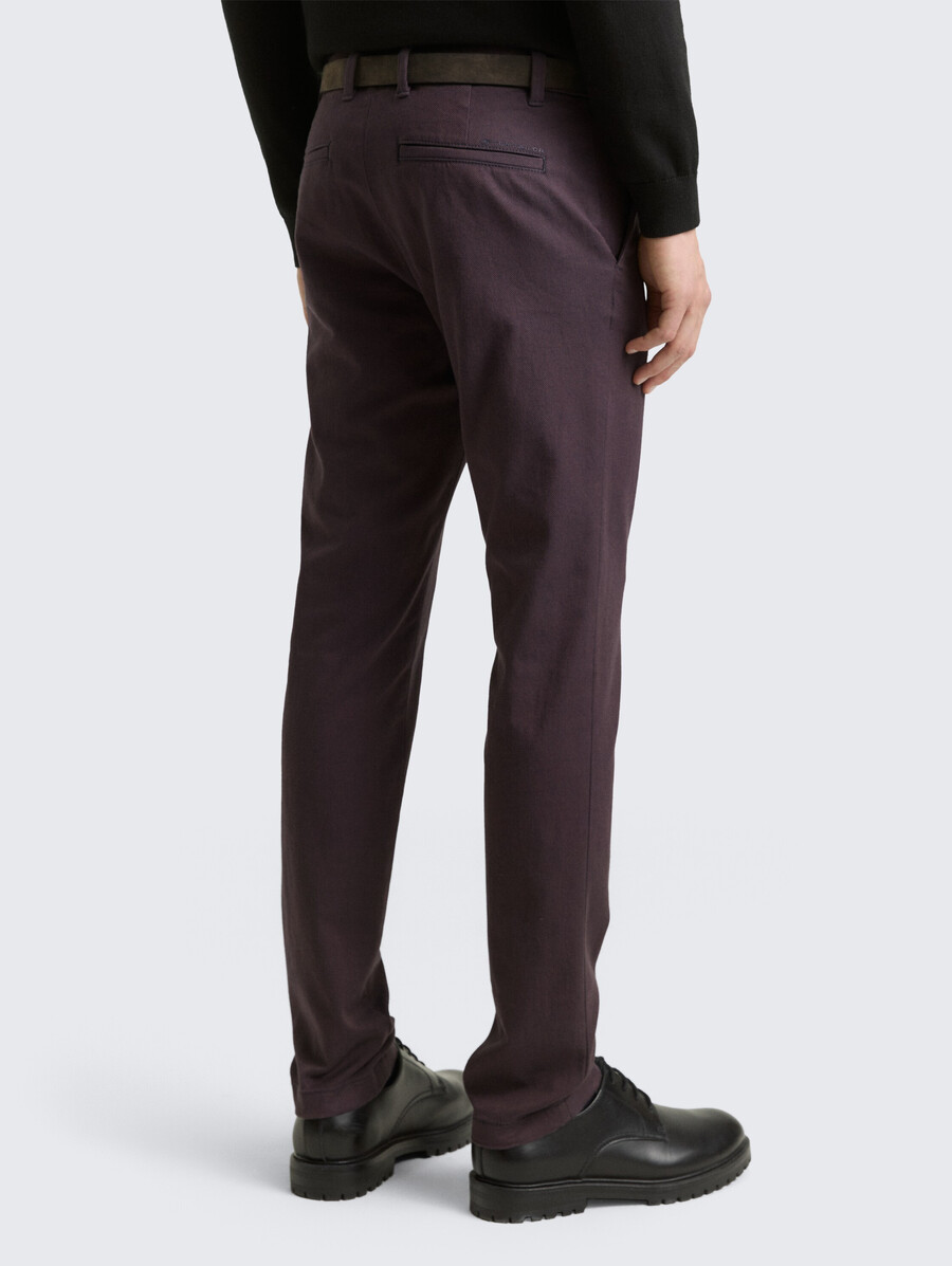 tttravis slim chino-hose mit gürtel