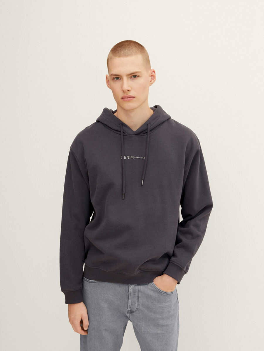 hoodie aus bio-baumwolle