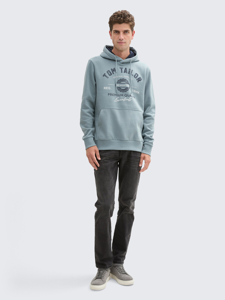 kapuzenpullover mit logodruck