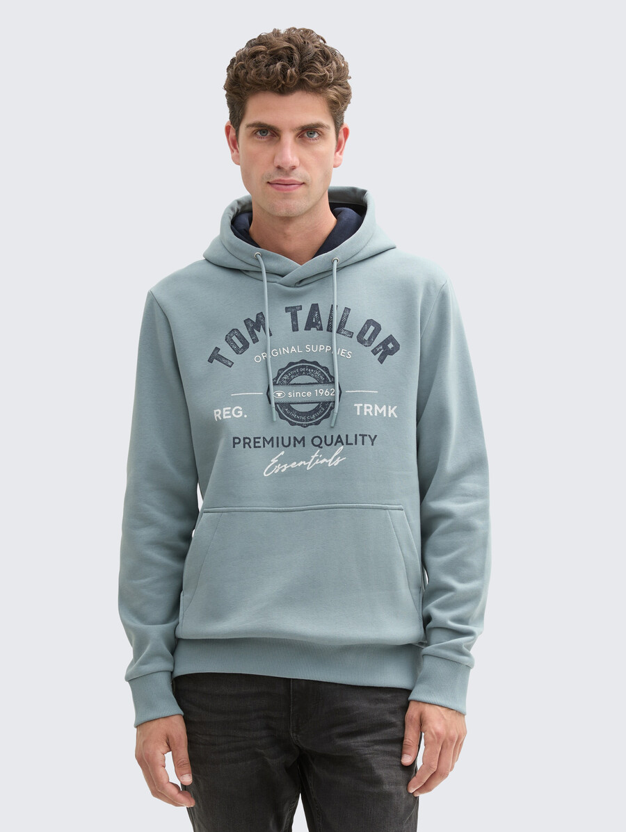 kapuzenpullover mit logodruck