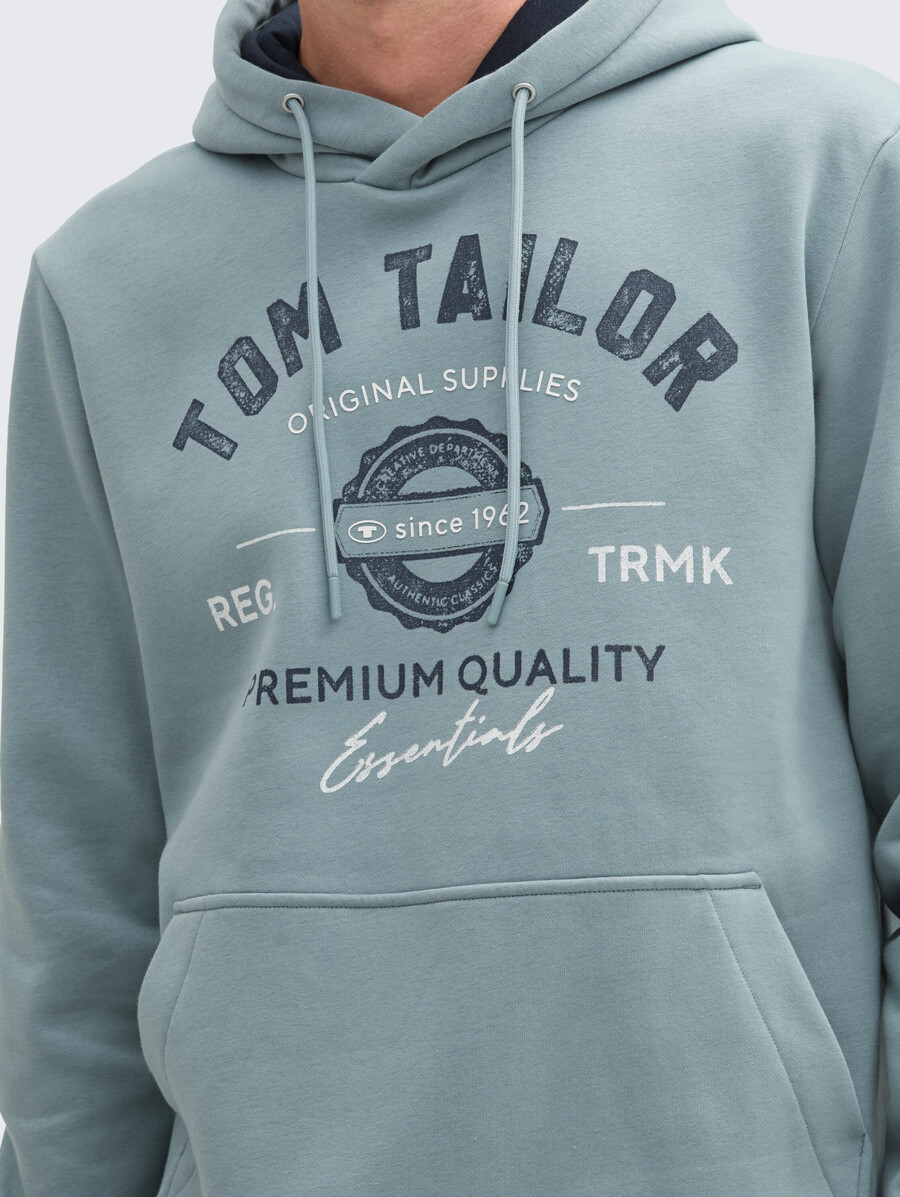 kapuzenpullover mit logodruck