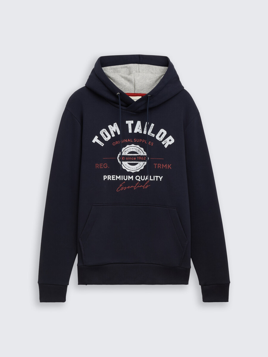 kapuzenpullover mit logodruck