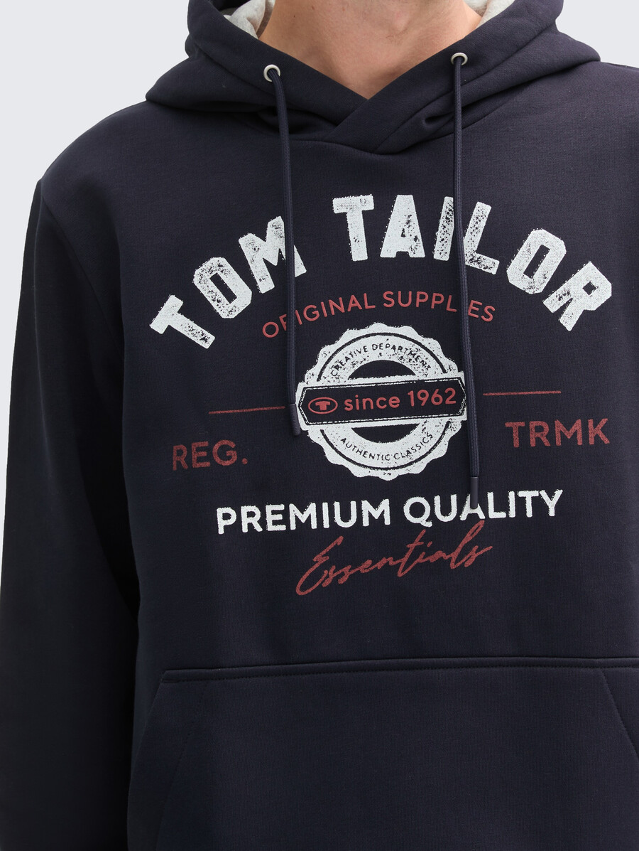 kapuzenpullover mit logodruck
