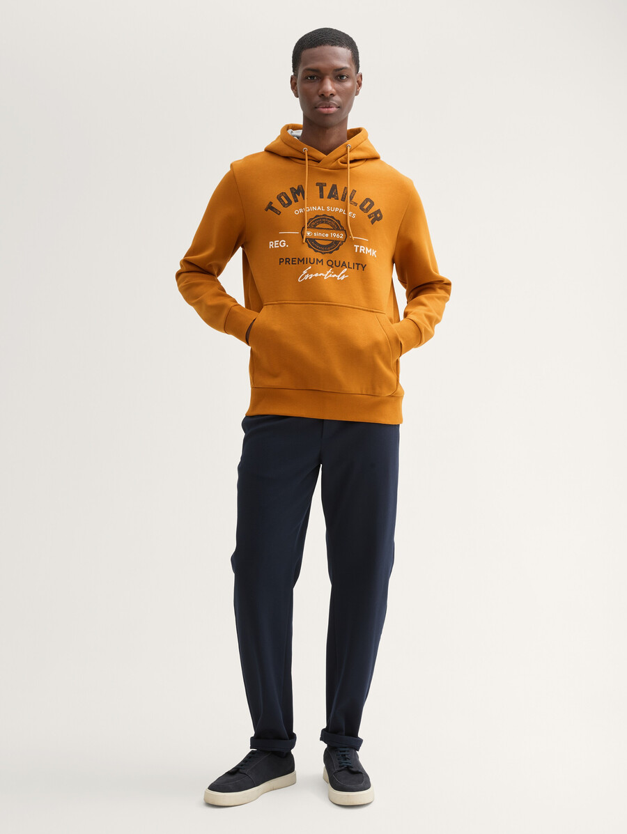 kapuzenpullover mit logodruck