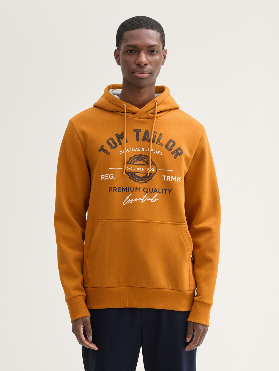 kapuzenpullover mit logodruck