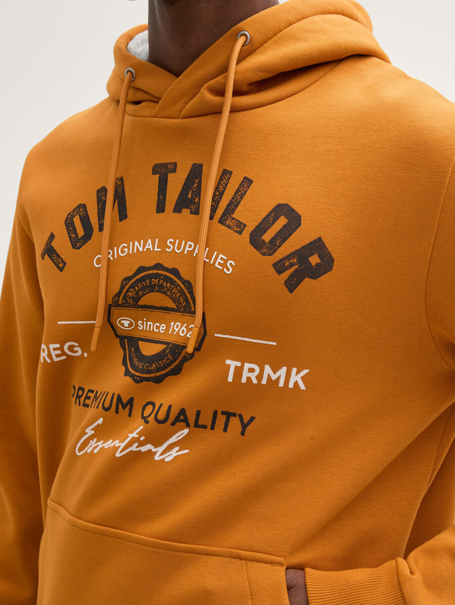 kapuzenpullover mit logodruck