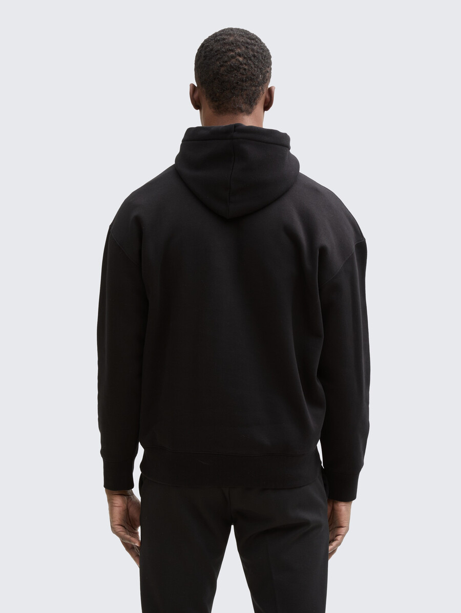 lässiger hoodie mit logoprint
