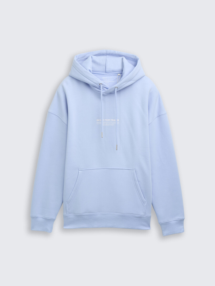 lässiger hoodie mit logoprint