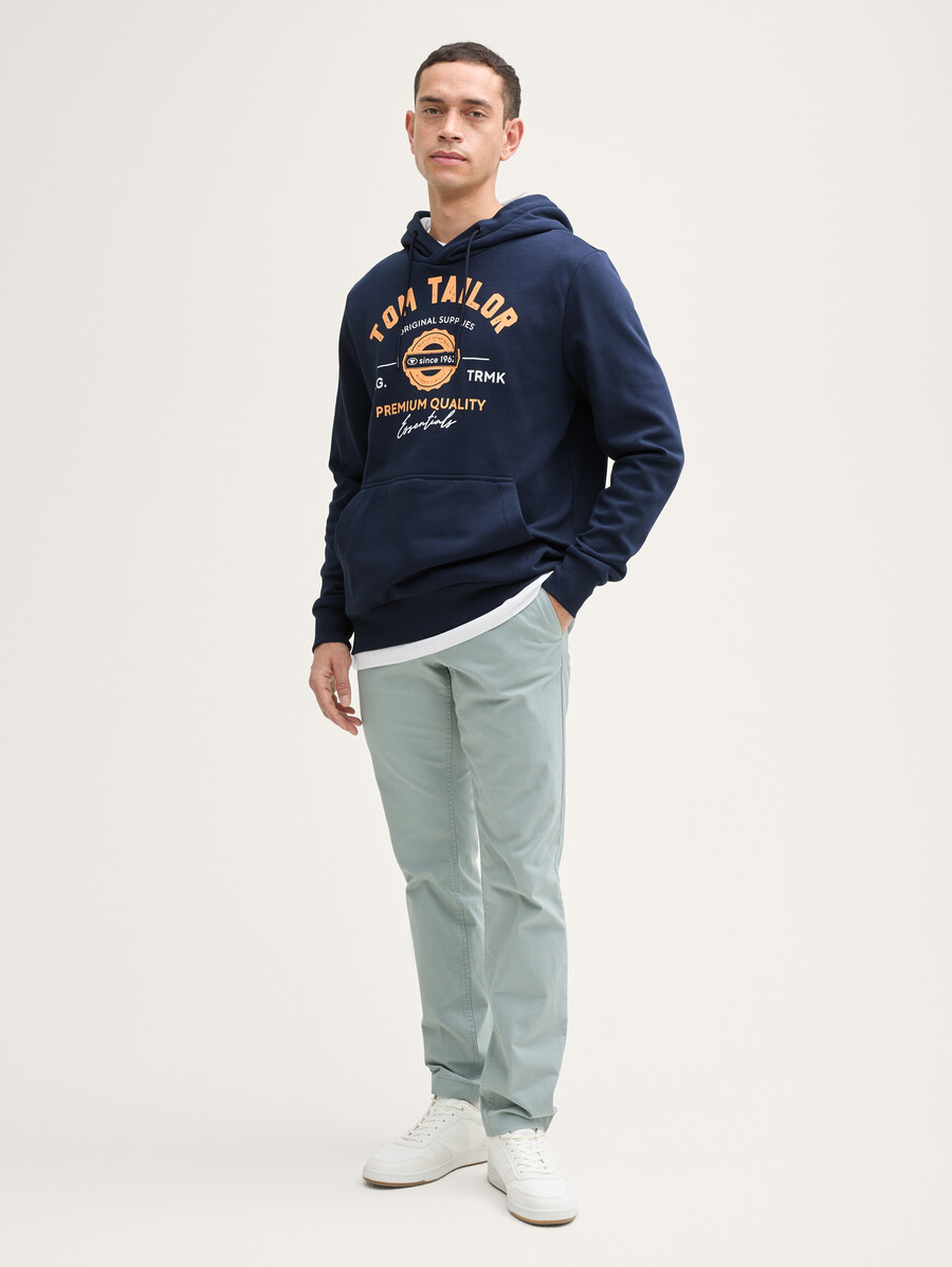 kapuzenpullover mit logodruck