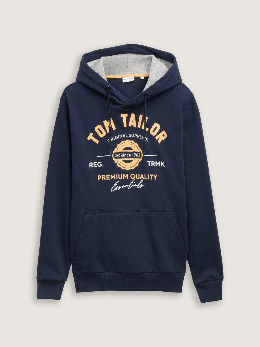 kapuzenpullover mit logodruck