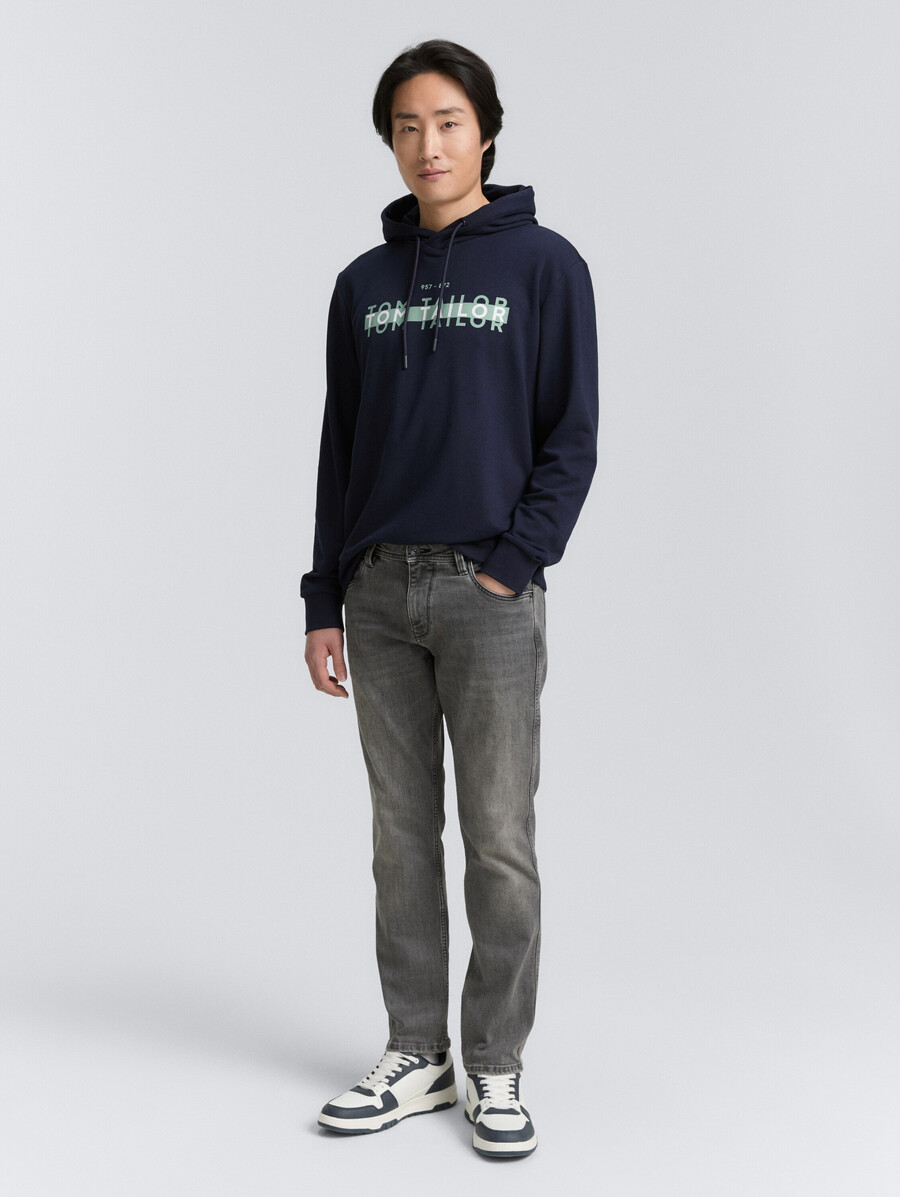 kapuzenpullover mit logodruck