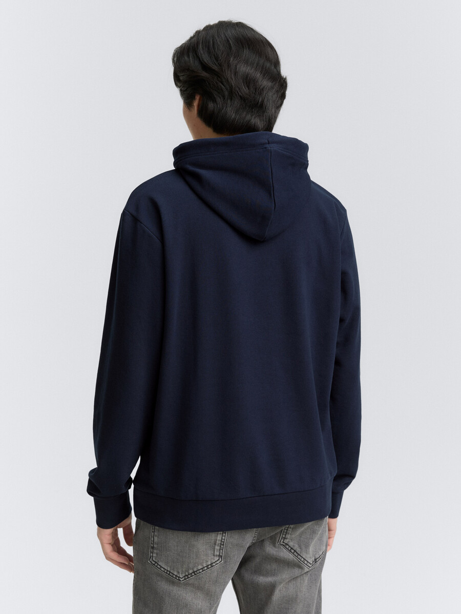 kapuzenpullover mit logodruck