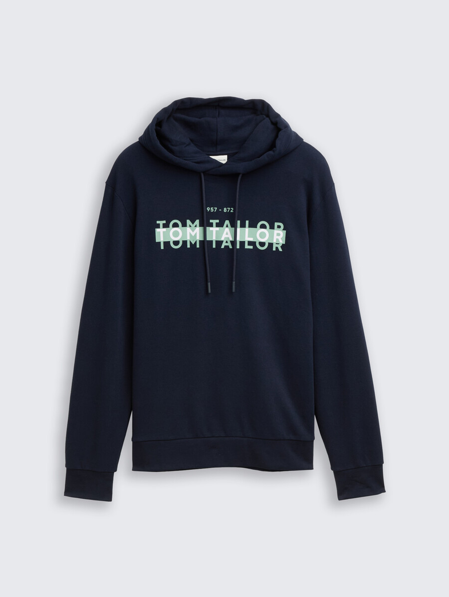 kapuzenpullover mit logodruck