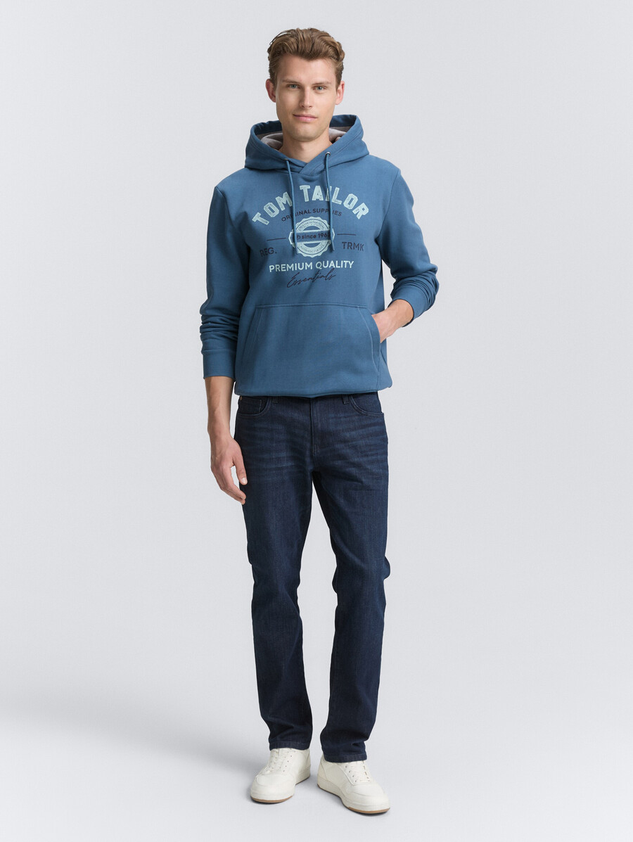 kapuzenpullover mit logodruck