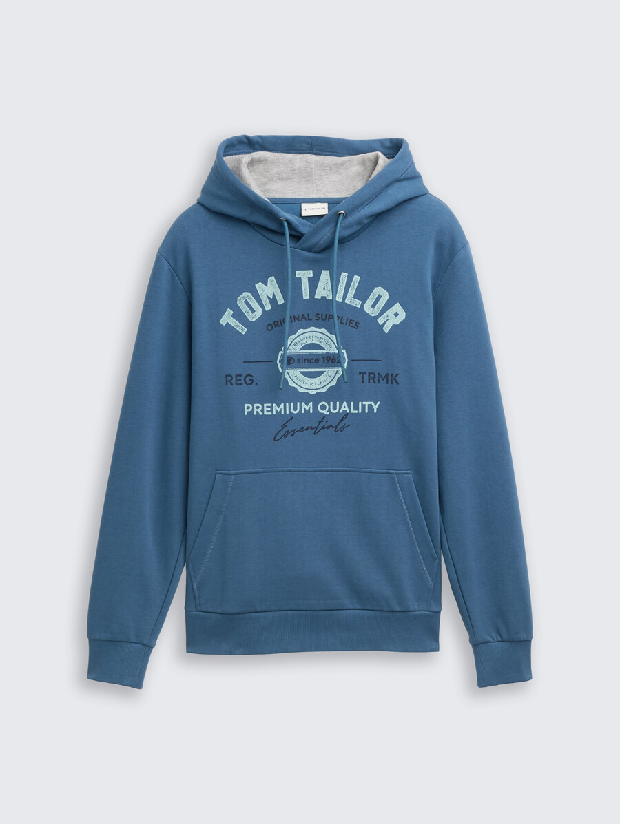 kapuzenpullover mit logodruck