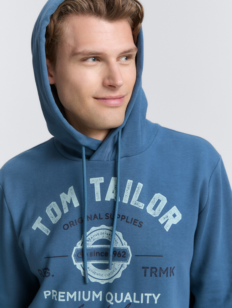 kapuzenpullover mit logodruck