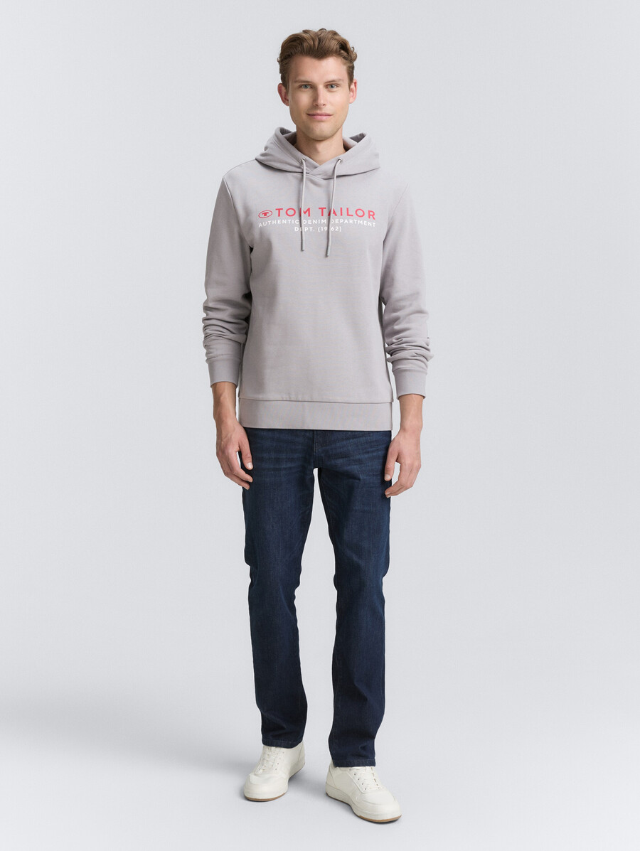 kapuzenpullover mit logodruck