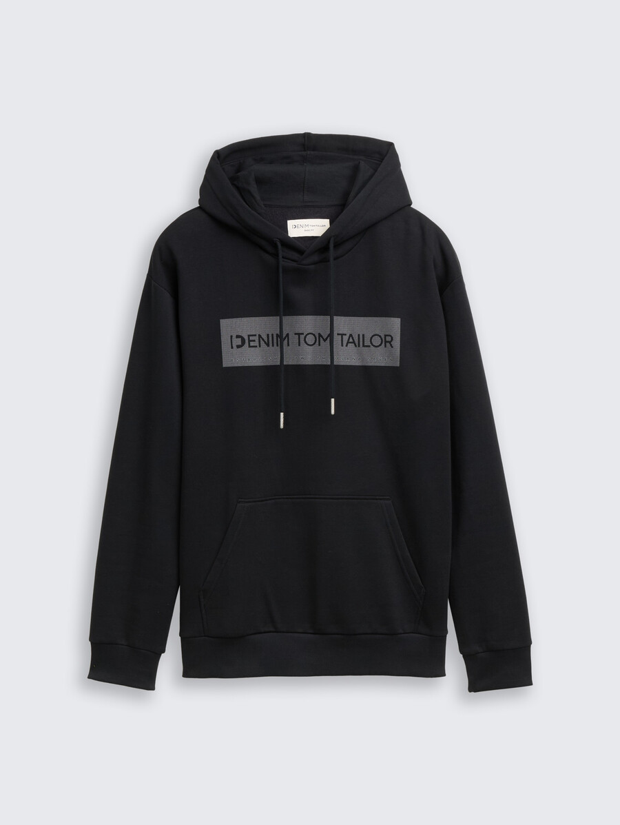 kapuzenpullover mit aufdruck