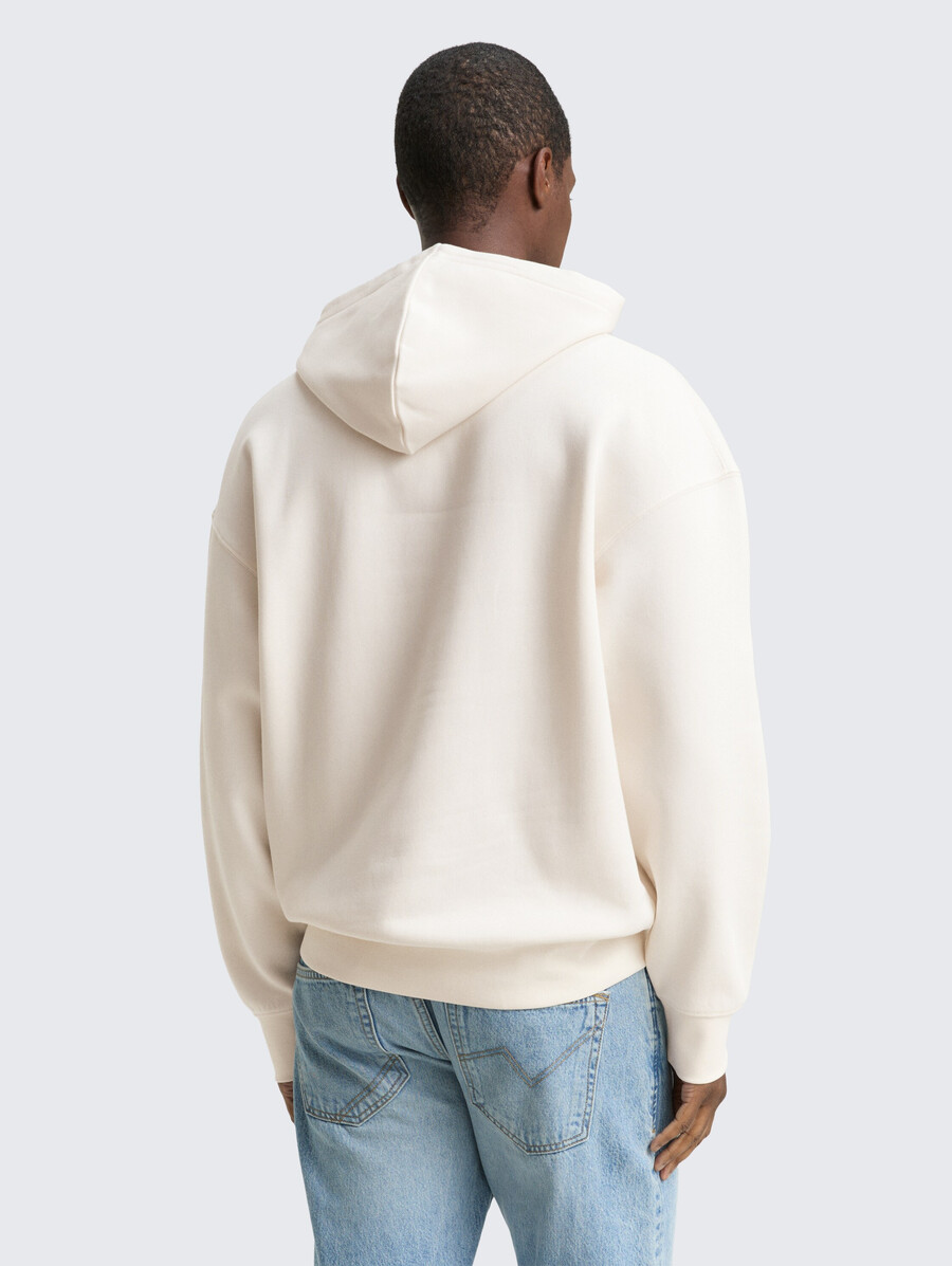 lässiger hoodie mit logoprint