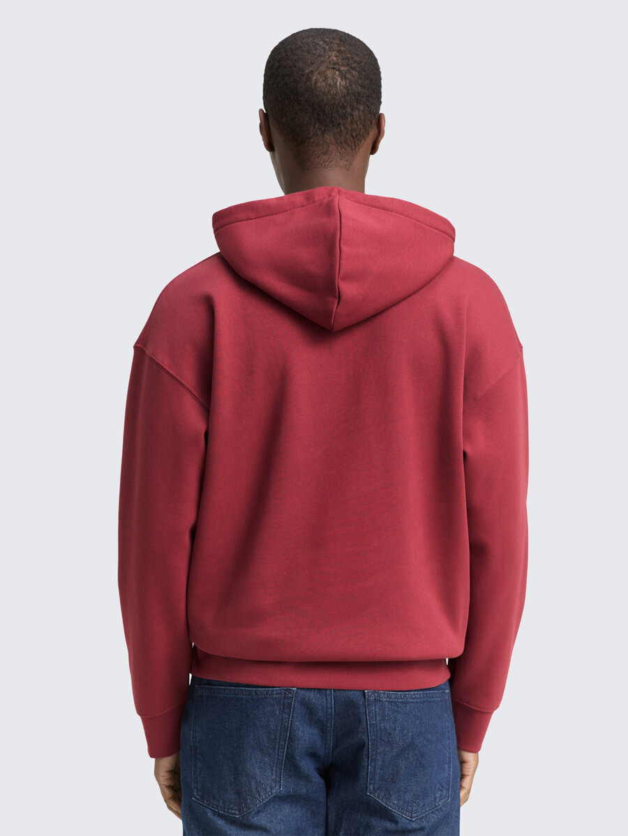lässiger hoodie mit logoprint