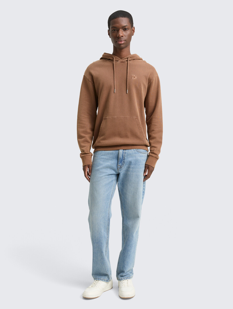 Überfärbter hoodie