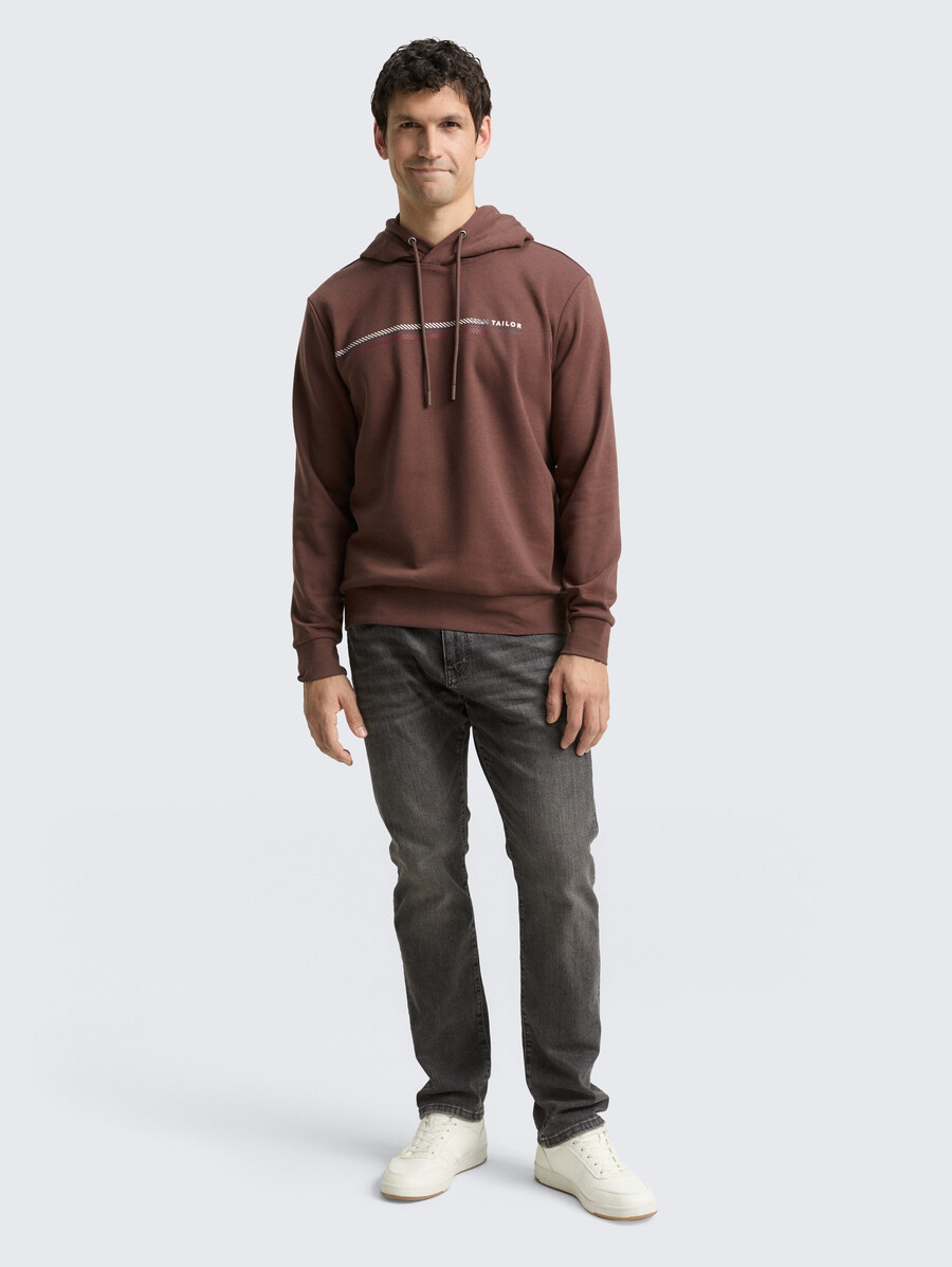kapuzenpullover mit logodruck