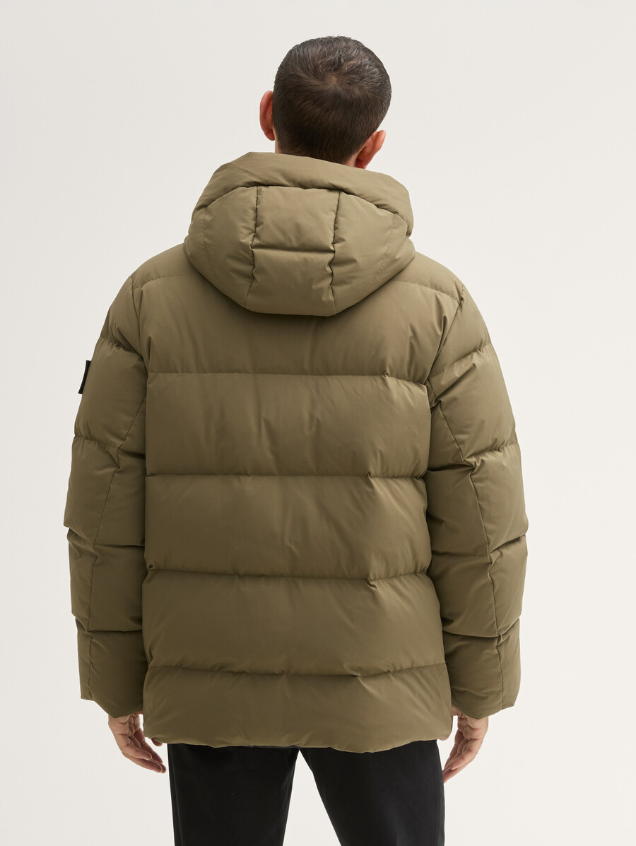 daunenjacke mit abnehmbarer kapuze