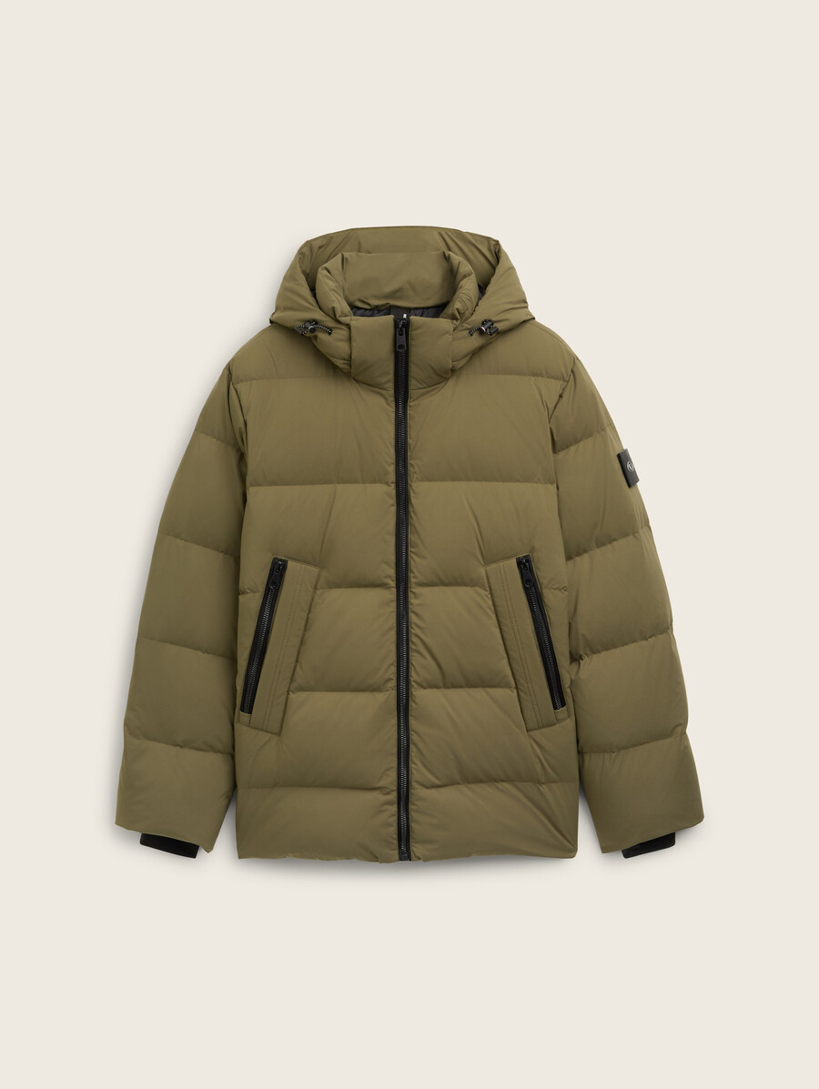daunenjacke mit abnehmbarer kapuze