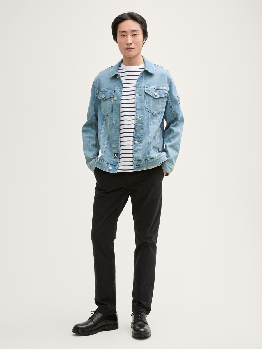 jeansjacke im used-look