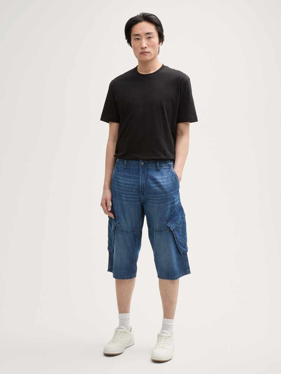 ttmorris relaxed overknee jeansshorts