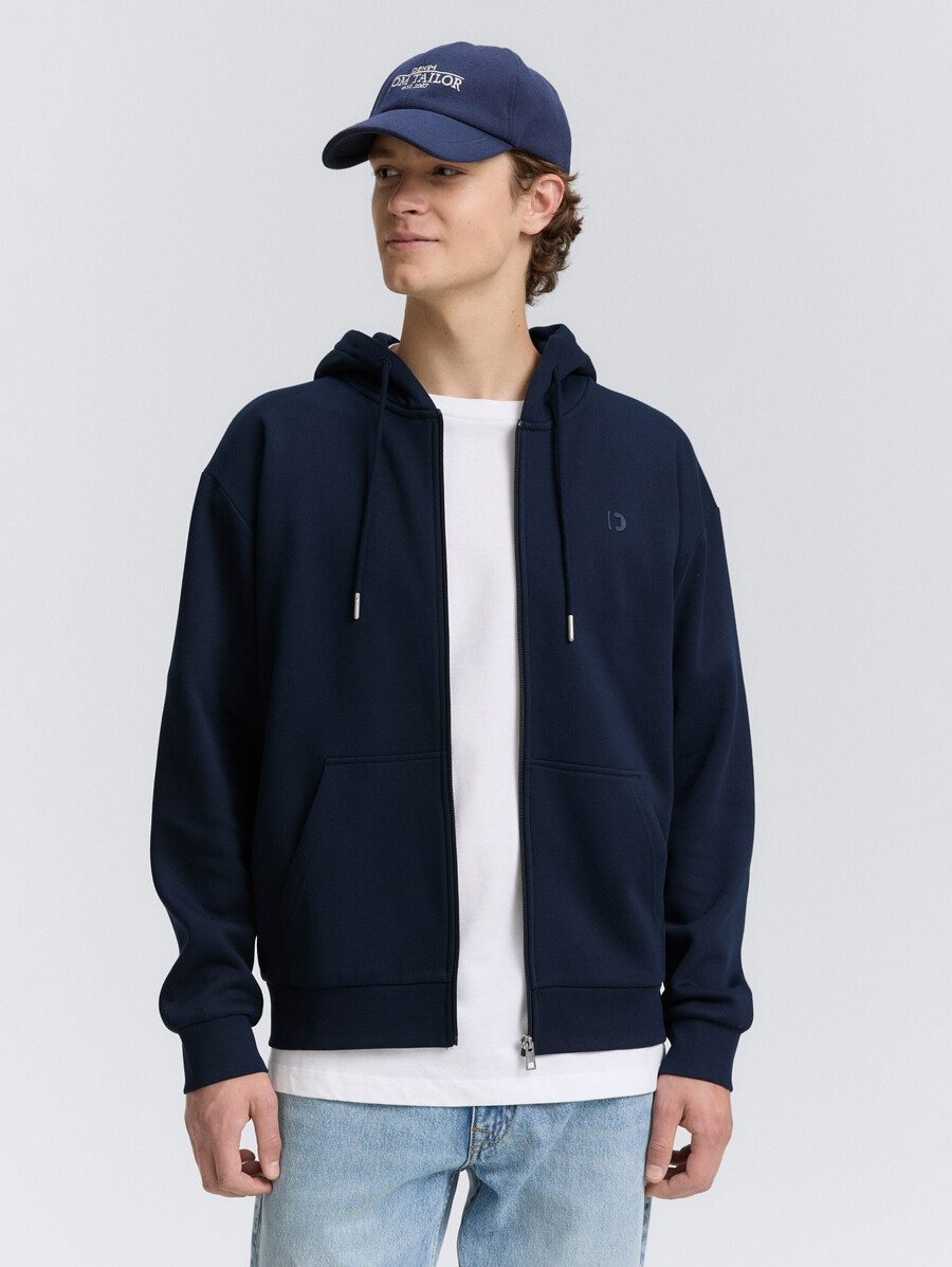 kapuzenjacke mit logodruck