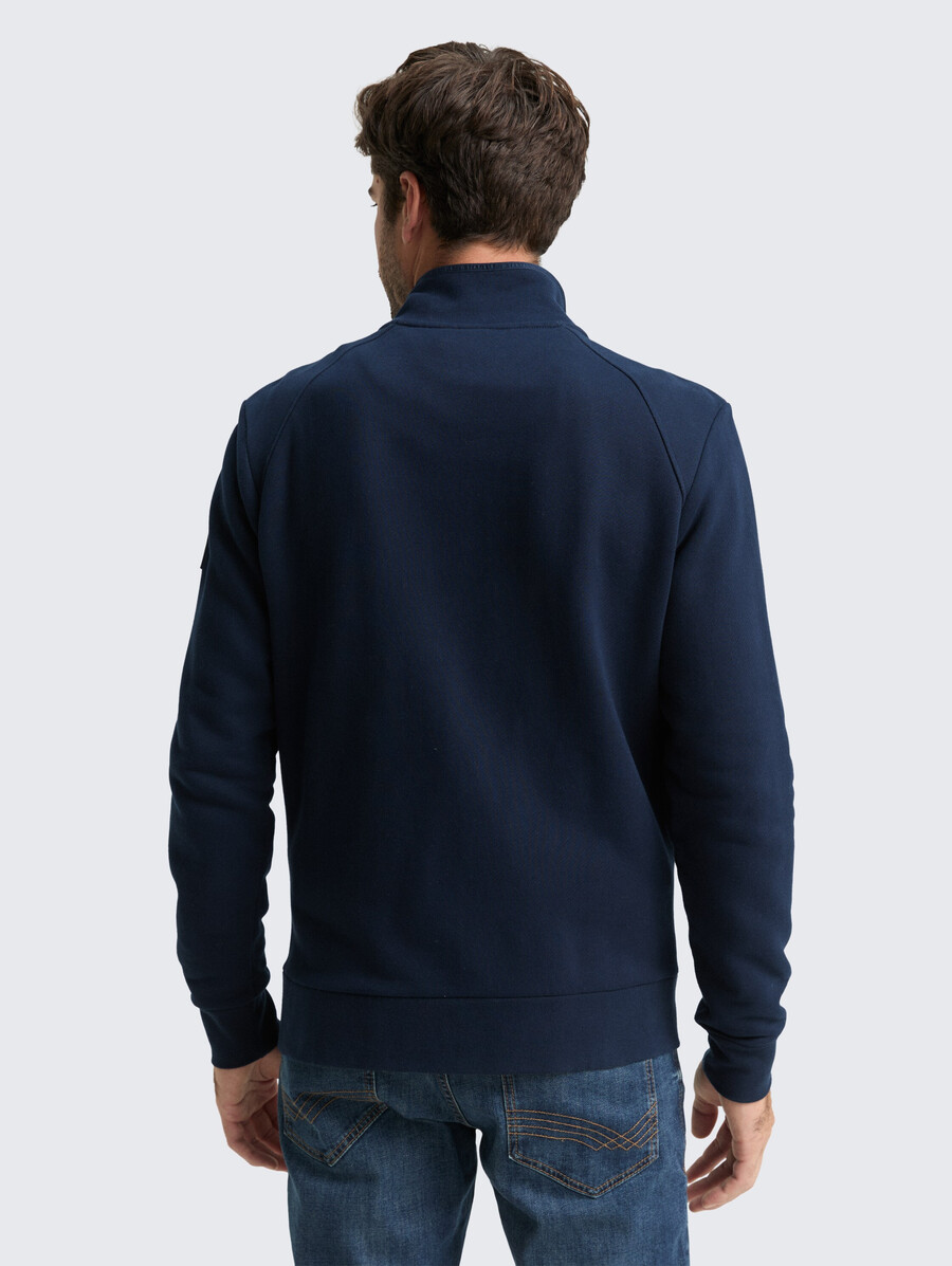 hybrid-sweatjacke mit steppung