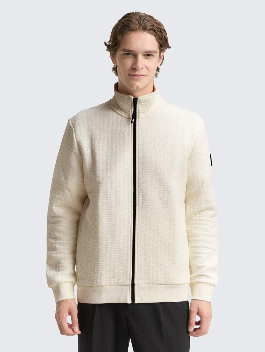 sweatjacke mit stehkragen