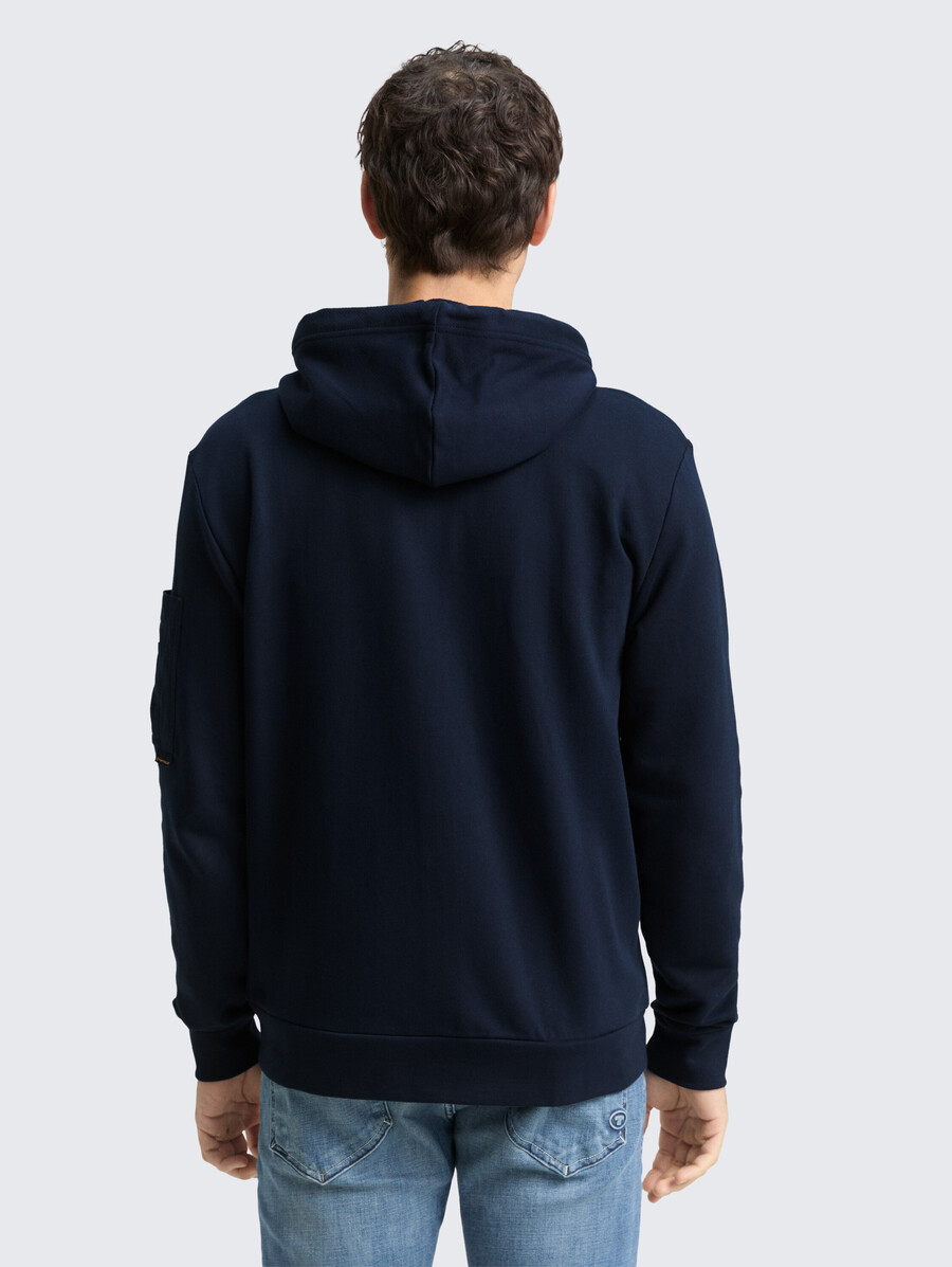 kapuzenjacke mit reißverschlusstaschen