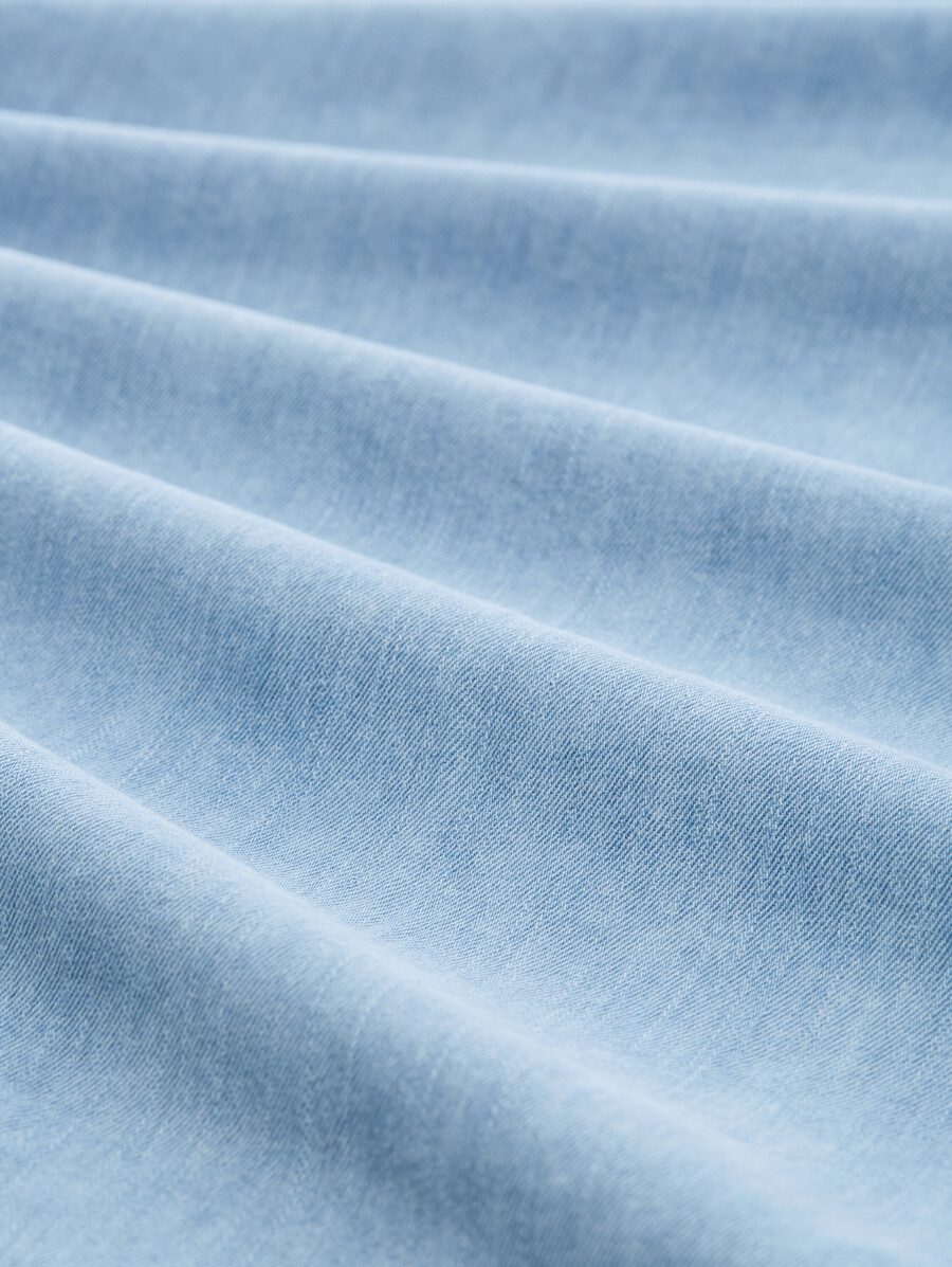 bequemes jeanshemd mit brusttasche