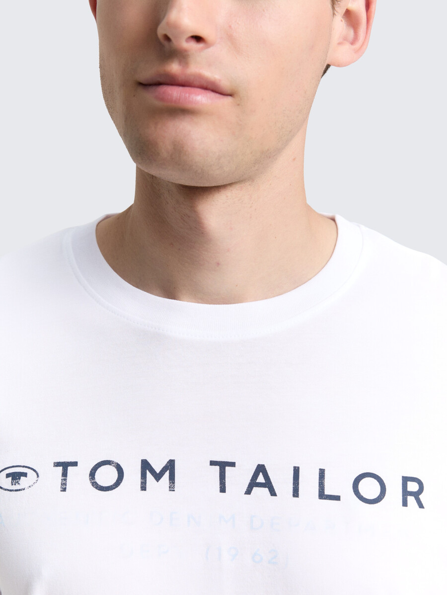 langärmeliges hemd mit logodruck