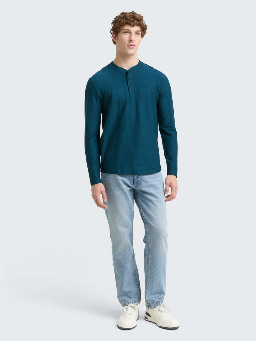 henley langarmshirt