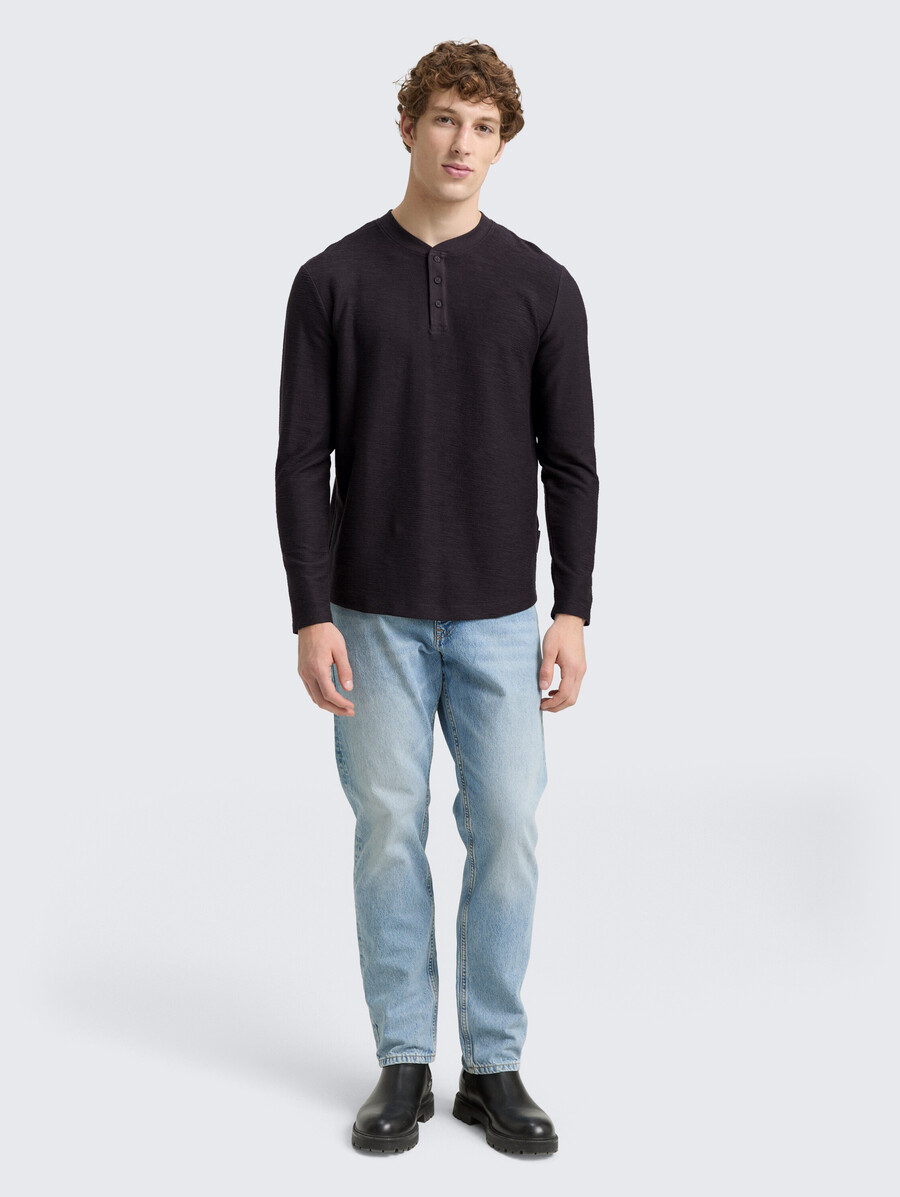 henley langarmshirt