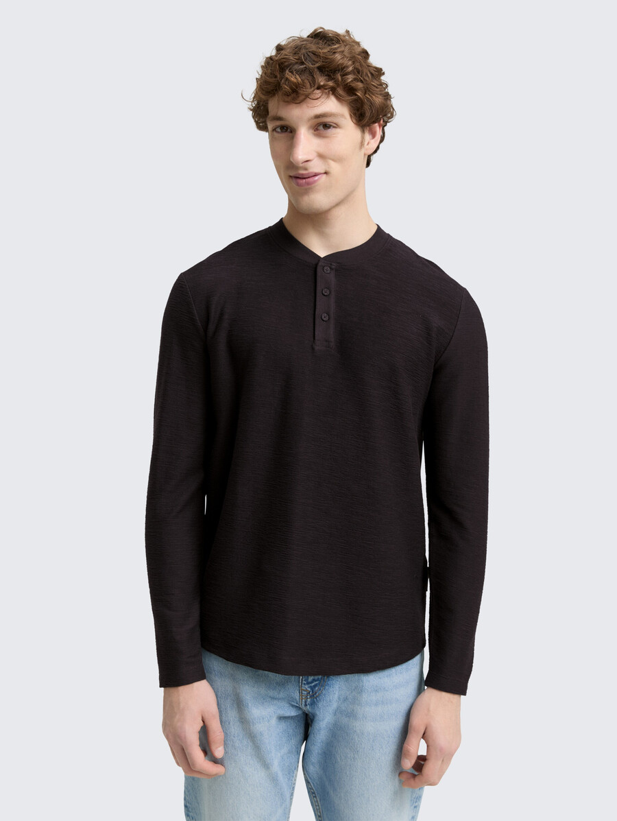 henley langarmshirt