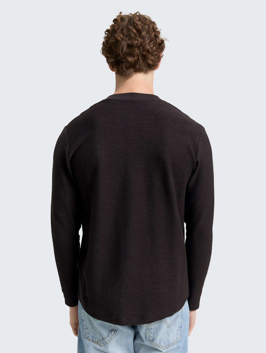 henley langarmshirt
